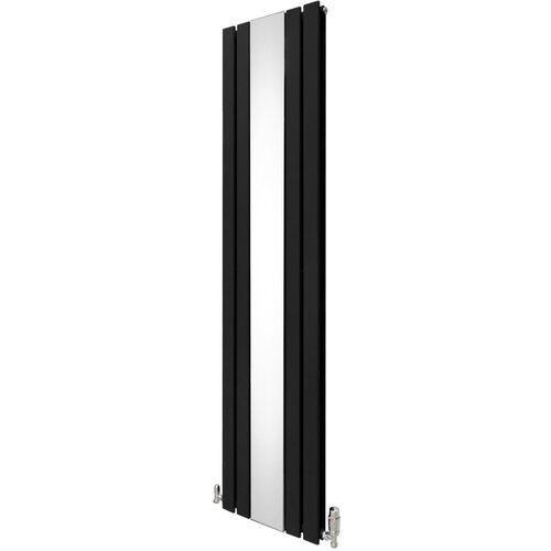 Monster radiator in ventili z ravnim ogledalom - 1800 mm x 425 mm - črni, (21569921) Cene