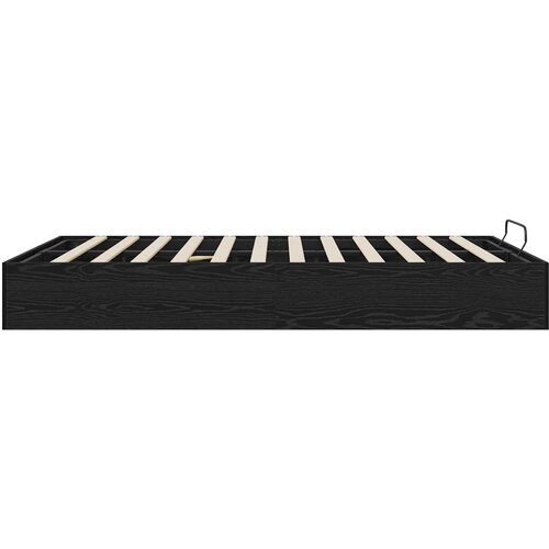  Otomanski krevet s pohranom Crni Hrast 193 x 140 x 25 cm Slike