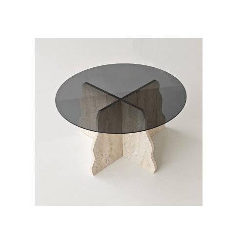 Hanah home sto za dnevnu sobu butterfly travertine fume Slike