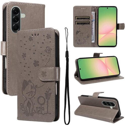 SUNSKY Eleganten ovitek etui za Samsung A57, Mucek, Siv Cene
