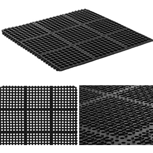 Ulsonix Ažuran protizdrsni gumijasti predpražnik, 92 x 92 x 1 cm, (21389426) Cene