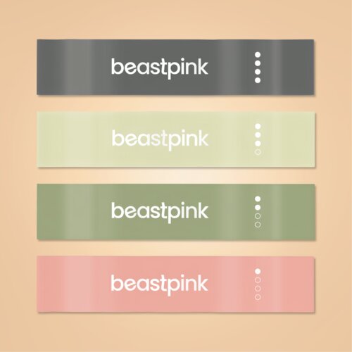 BeastPink Resistance Set set traka za vježbanje Slike