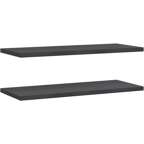 Maison Chic 2 kosi Stenske Police - Viseče police 100x40x3 cm črna nerjaveče jeklo, (21758770) Slike