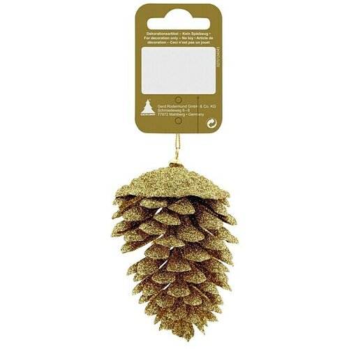  Okrasek za božično drevo (storž, 9 cm, zlata) Cene