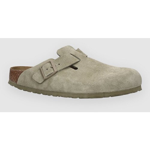 Birkenstock Boston Suede Leather Sandali faded khaki Slike
