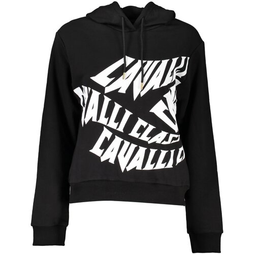Cavalli Class BLACK SWEATSHIRT WITHOUT ZIP Slike