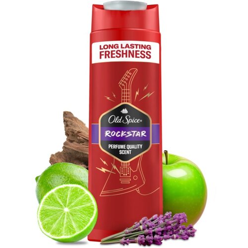 Old Spice RockStar gel za prhanje za mo&amp;scaron;ke za obraz, telo in lase 400 ml Slike