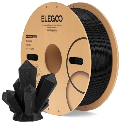  PLA Sparkle Black, 1.75 mm / 1000 g Slike