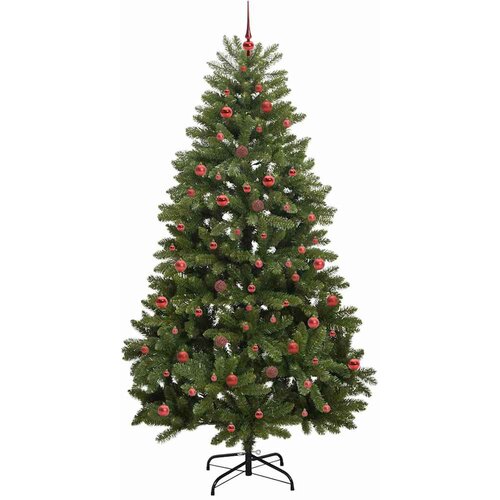  Umjetno božićno drvce Zelena 240 cm PVC i metal Slike