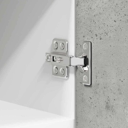 VidaXL viseći ormarić riga 2 pcs beton siva i bijela 30 x 31 x 40 cm Slike