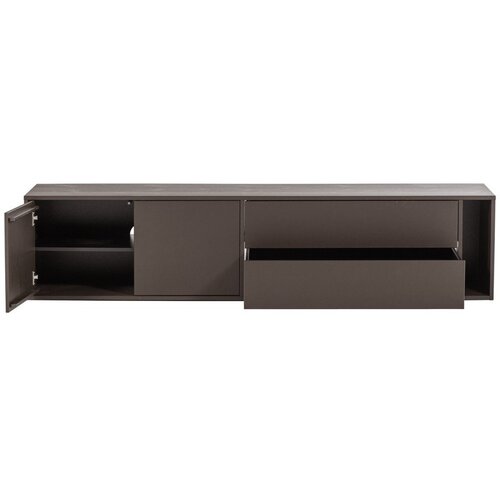 Vtwonen Temno rjava TV omarica iz masivnega bora 200x45x44 cm Settle Down &amp;ndash; Slike