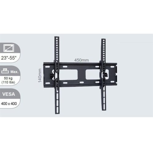 Vivolink Pro srednji stenski nosilec z nagibom 50 kg, VESA 400x400 Cene