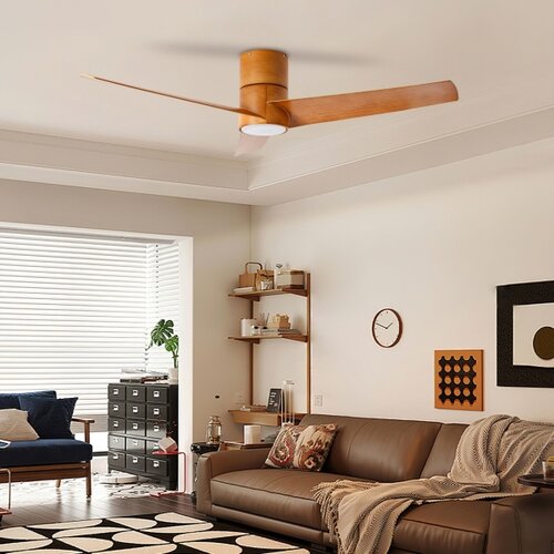  ZEVENTI - LED plafonski ventilator BARROSA LED/18W/230V Wi-Fi Tuya braon + daljinski upravljač Slike