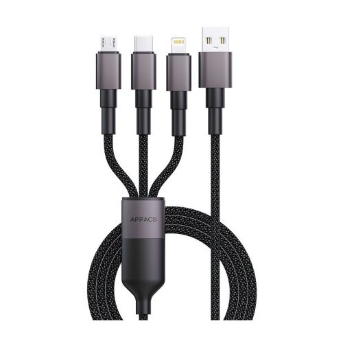  Kabl USB U87 3in1 Type USB A to Micro/Type C/Lightning ( 112669 ) Slike