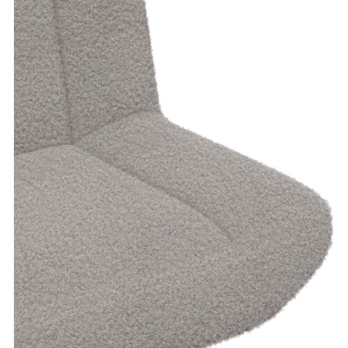  Stolica na kotačiće Svijetlo siva 63 x 75 x 76 cm Janjeća koža Slike