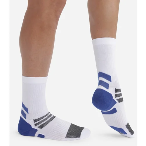 DIM SPORT CREW SOCKS MEDIUM IMPACT 2x - Men's sports socks - white - blue