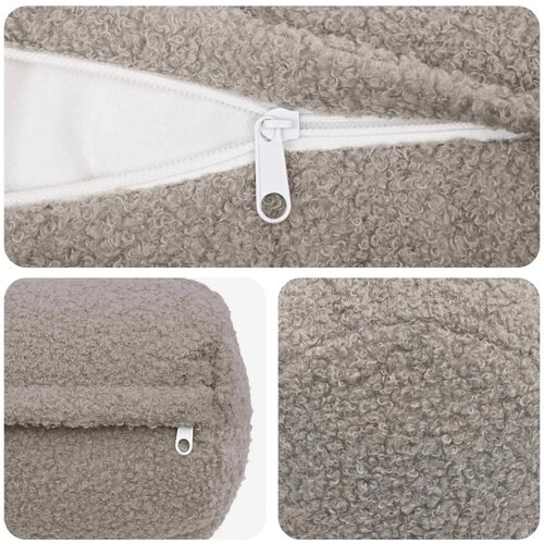  Presvlaka za jastuk 2 pcs HEERLEN Svjetlosiva Ø 15 x 40 cm - Svjetlosiva Ø 15 x 40 cm 2 Cene