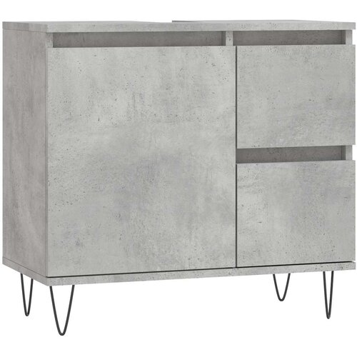 Maison Chic Kopalni&amp;scaron;ka omarica - Kopalni&amp;scaron;ki kabinet betonsko siva 65x33x60 cm inženirski les, (21794606) Slike