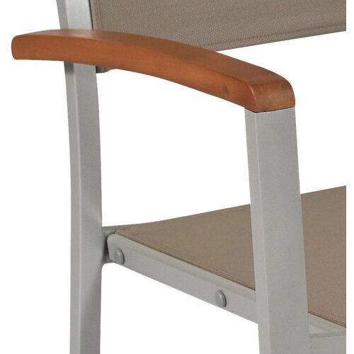 Gardenson Vrtni Stol Naxos, 2 Kos, Aluminij Slike