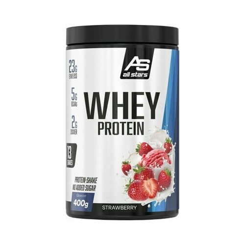 All Stars whey protein, jagoda Slike