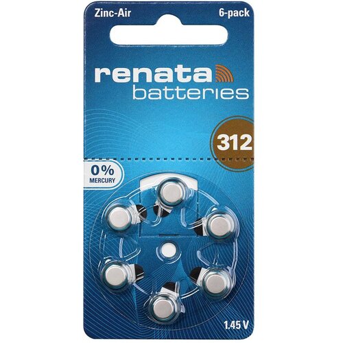  Baterija za slusni aparat zinc air dugmasta za312 6/1 renata ( BAT9637 ) Cene