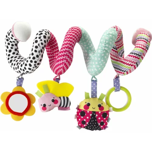 Infantino Activity Spiral Pink viseća igračka kontrastnih boja 1 kom