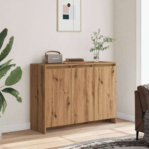 VidaXL Komoda boja hrasta artisan 102 x 33 x 75 cm konstruirano drvo Slike