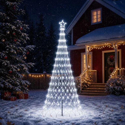  LED božićno drvce 250 cm 290 LED lampica Hladno bijela Željezo Cijene