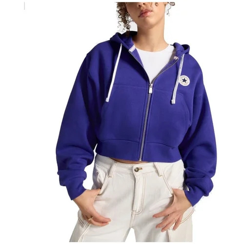 Converse RETRO FULL-ZIP HOODIE Ljubičasta