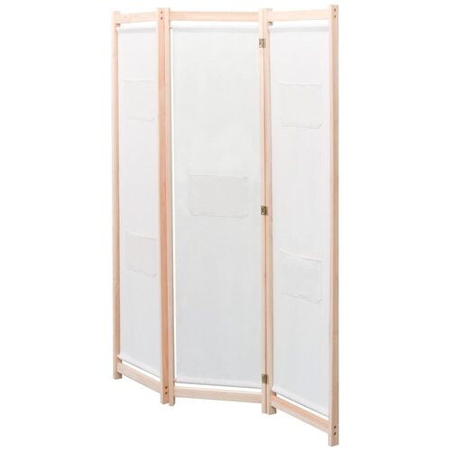 Maison Chic Paravan - Sobne pregrade 3-delni blago 120x170x4 cm krem, (22111870) Cene