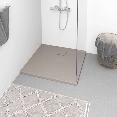 vidaXL Kad za tuš SMC rjava 90x90 cm Cene