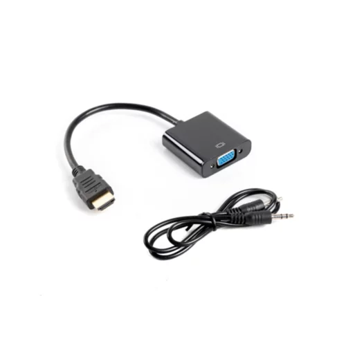 Lanberg HDMI Adapter Moški/VGA ženska+Minijack 3,5 mm ženska 20 cm, (21062869)