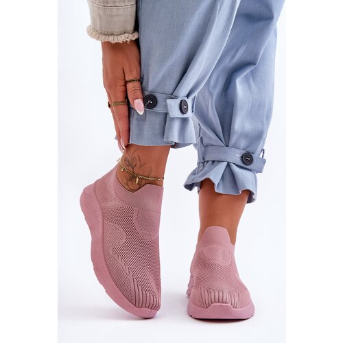 Kesi Womens Sports Slip-On Shoes Pink Claris Slike