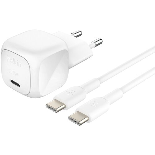 Belkin BOOST Charge USB-C 20W PD PPS 1m USB-C Kab.WCA009KQ1MWH-B6 Slike