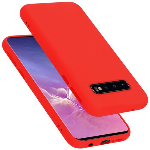 Cadorabo Ohi&amp;scaron;je, združljiv s Samsungom v tekoči rdeči barvi - za&amp;scaron;čitni pokrov iz fleksibilnega silikona TPU, (20585319) Slike