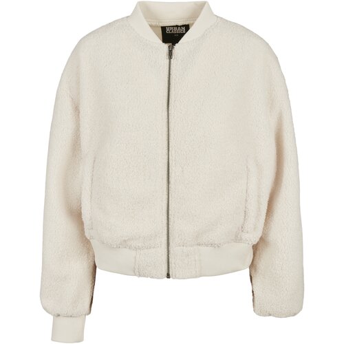 UC Ladies Women's Oversized Jacket Sherpa Bomber Jacket whitesand Cene