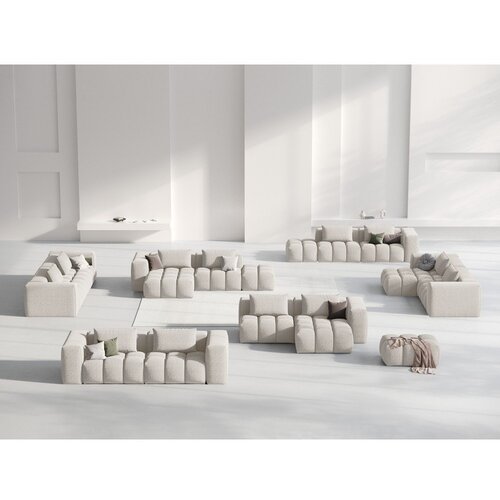 Cosmopolitan Design Bež kutna garnitura (s desnim kutom/s ležaljkom) Verona &amp;ndash; Slike