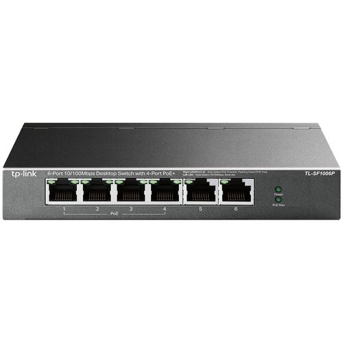 Tp-link 4-port 10/100Mbps Unmanaged PoE+ Switch with 2 10/100Mbps uplink ports, meta case, desktop mount, 4 802.3af/at... Cijene