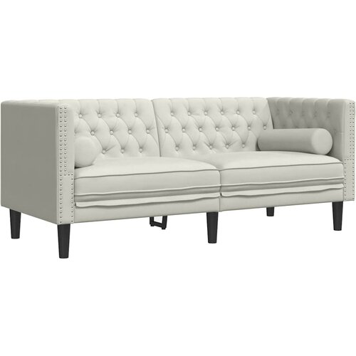  Chesterfield garnitura s jastucima, 2 dijela, krem bar&amp;scaron;un Slike