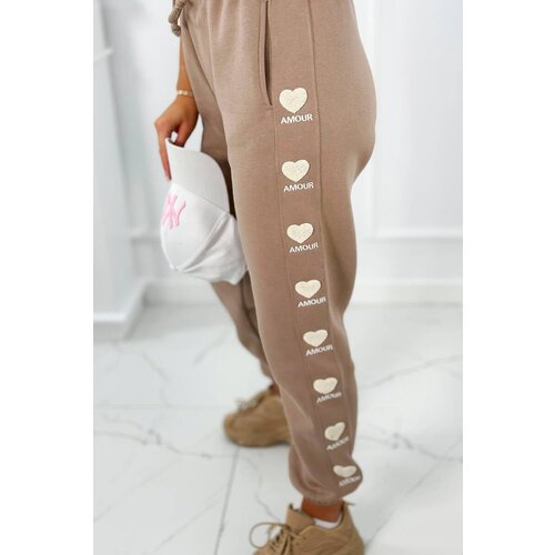 Kesi Cotton pants Amour dark beige Slike