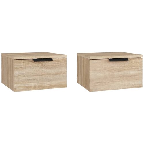 Maison Chic Stenski Dvo delni komplet Nočne omarice - Nočne mize sonoma hrast 34x30x20 cm, (21690148) Cene