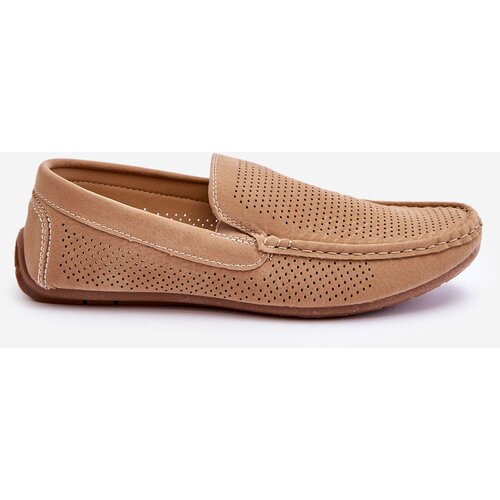 EVENTO PE1 Men's Classic Suede Loafers Beige Felixo Cene