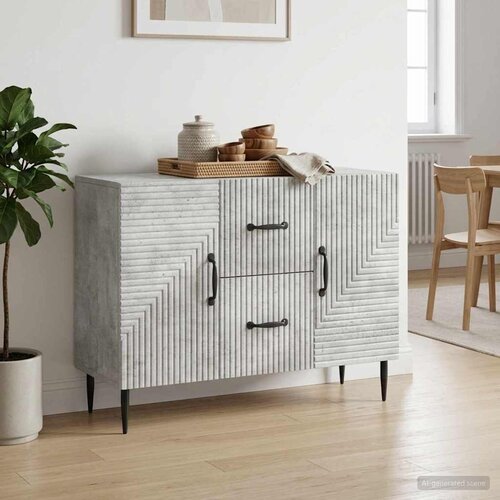  Kreveta Betonska siva 89 x 34,5 x 60 cm Konstruirano drvo Cijene