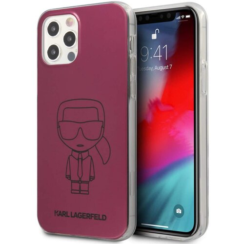 Karl Lagerfeld originalen ovitek KLHCP12MPCUMIKPI za iphone 12 - vijola karl full body icon Cene