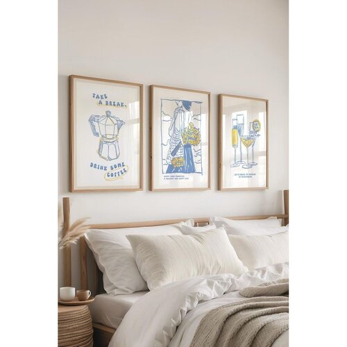 WALLXPERT Ç-300436 - 3040 set dekorativnih slika (3 komada) Cene