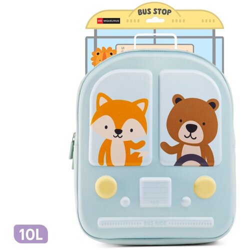 MiquelRius Ruksak mini 1 odjeljak Bus Stop zeleni 10L MR19393 Slike