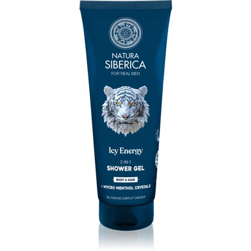 Natura Siberica Arctic Wild Icy Energy gel za tu&amp;scaron;iranje i &amp;scaron;ampon 2 u 1 za mu&amp;scaron;karce 200 ml Slike