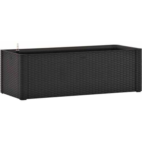  Povi&amp;scaron;ena vrtna gredica samozalijevanje antracit 100x43x33 cm Slike