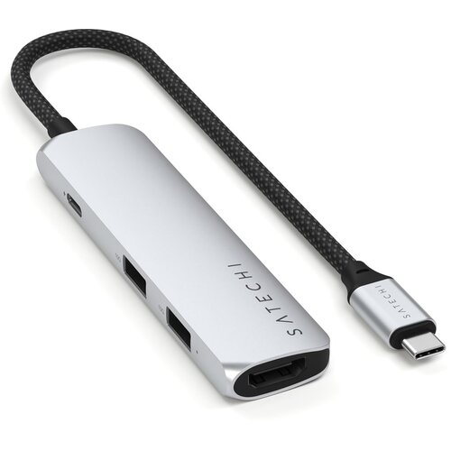  Satechi ST-P4SS interface hub USB Type-C 10000 Mbit /s Silver Slike