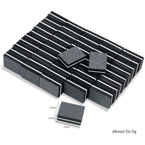 INF Mini obojestranska polirna gobica za nohte, pralna, 50 kos Black, (5000302225) Slike